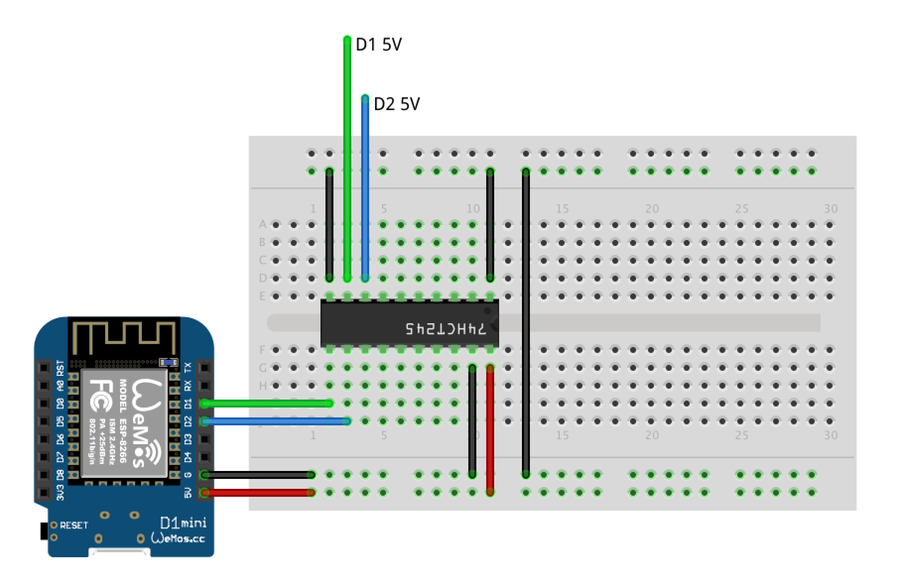 Esquema level shifter